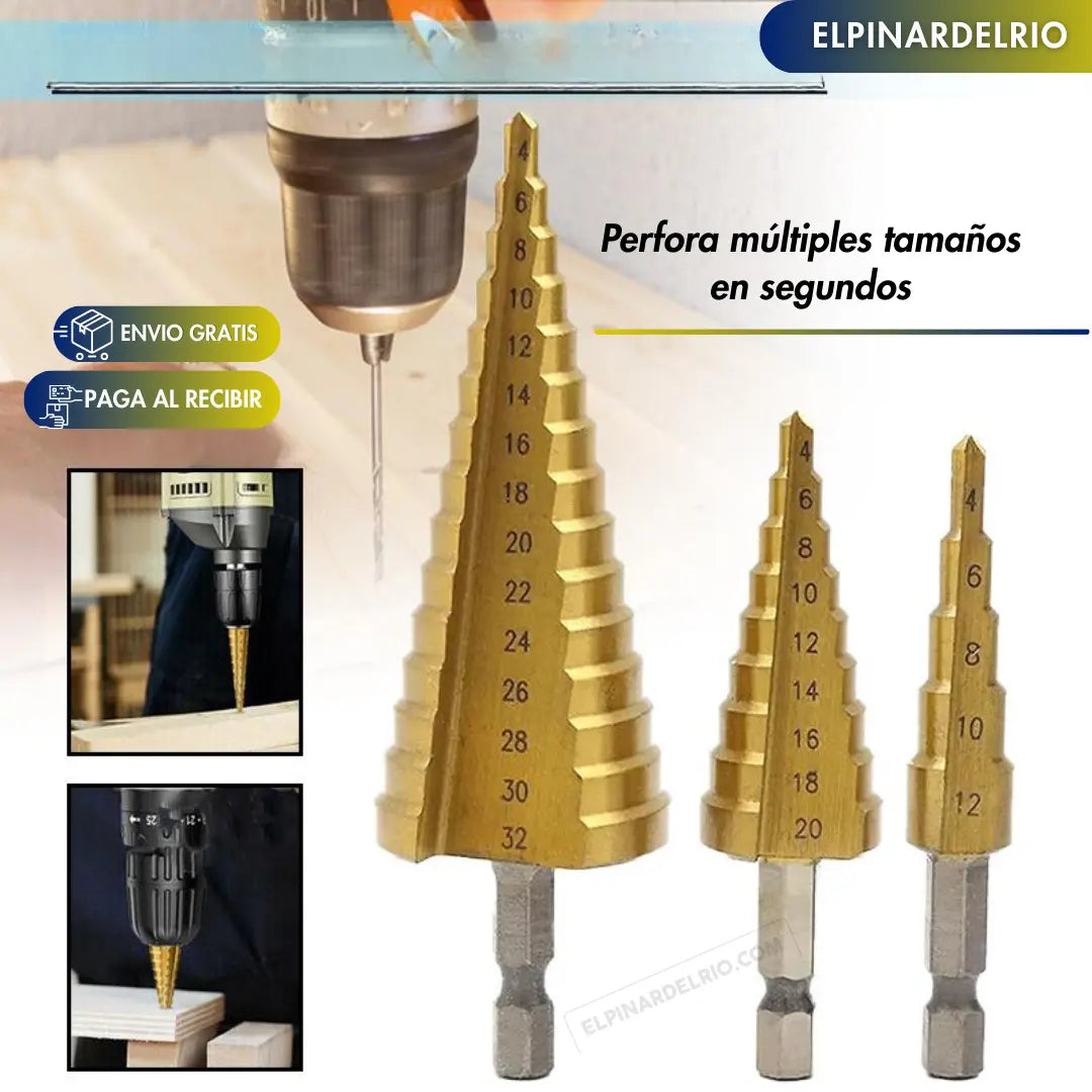 Set X6 de Brocas Escalonadas MultiDrill