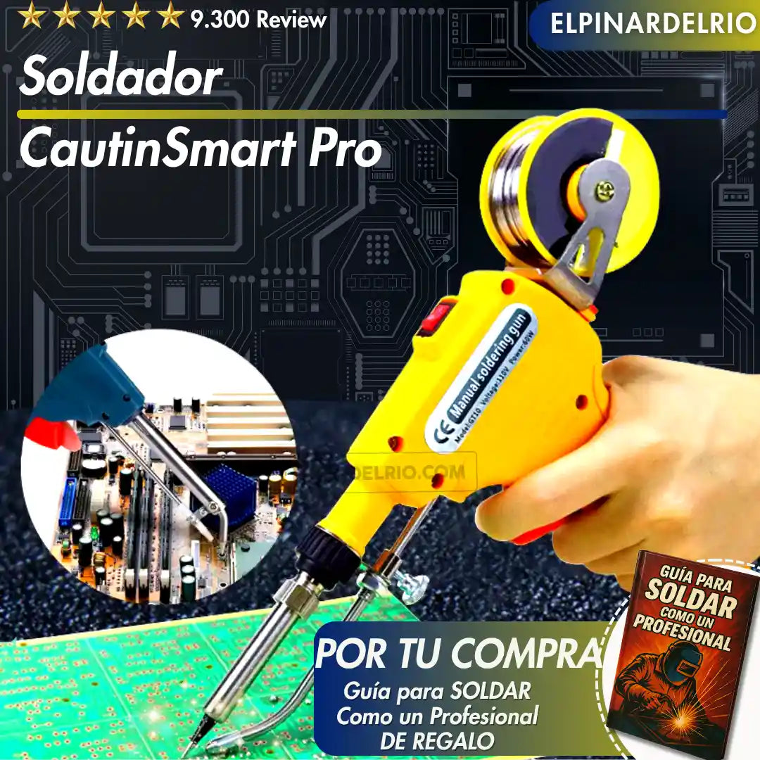 Soldador Cautin Smart Pro + Obsequio Guia para soldar como un profesional