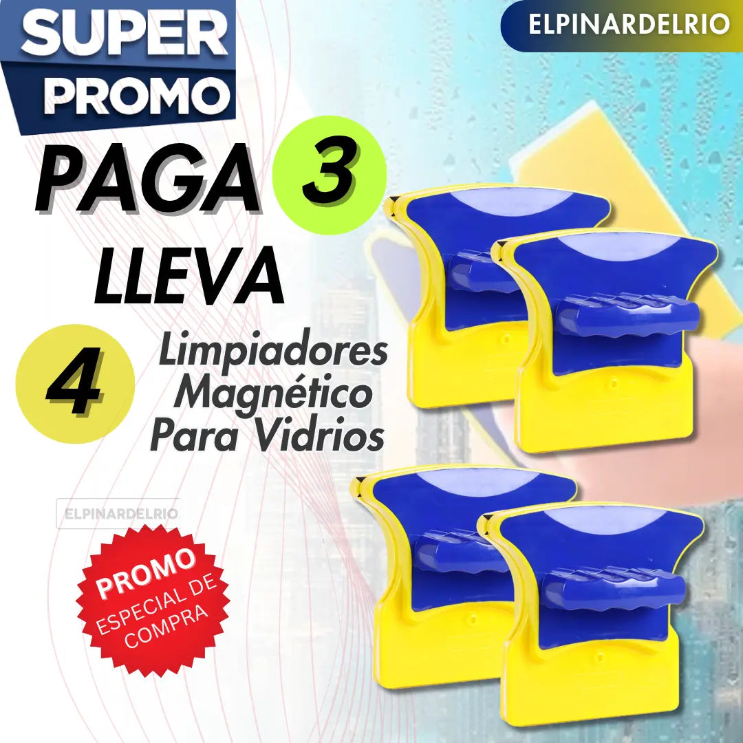 Pague 1 lleve 2 Limpiadores Magnético Para Vidrios Y Ventanas