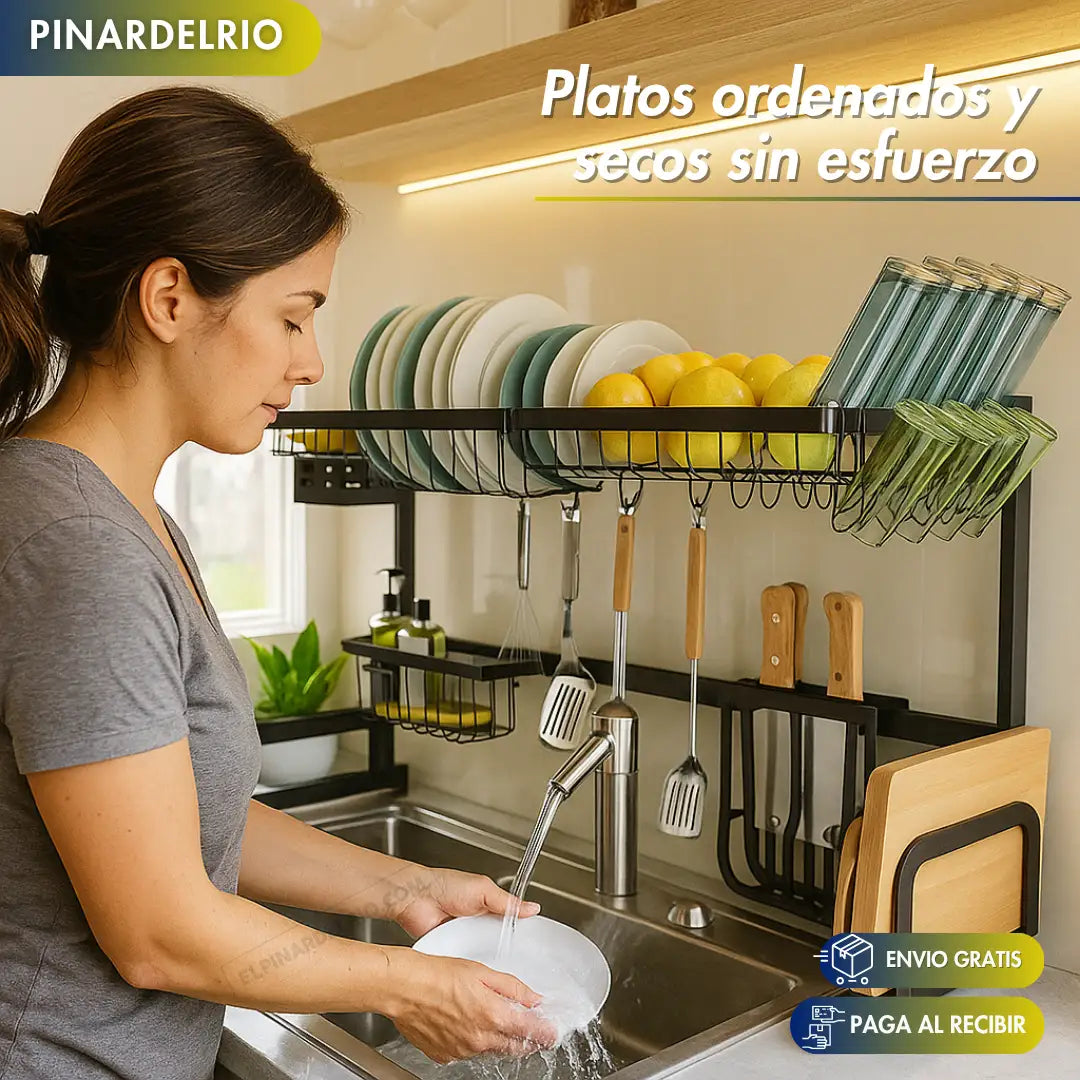 Platero escurridor DripPro Organizador