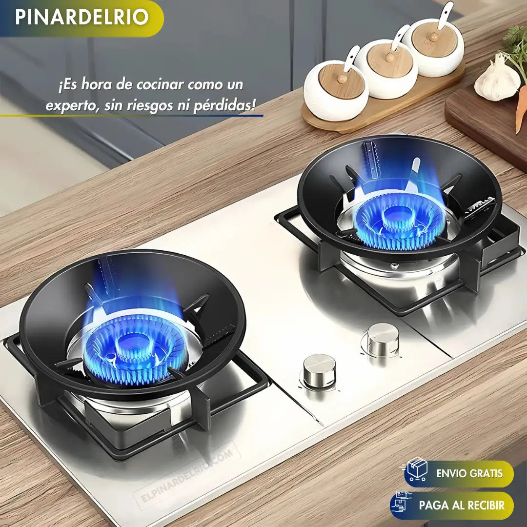 PAGA 1 Y LLEVA 2 Cubierta Antiviento para Estufa FlameFix