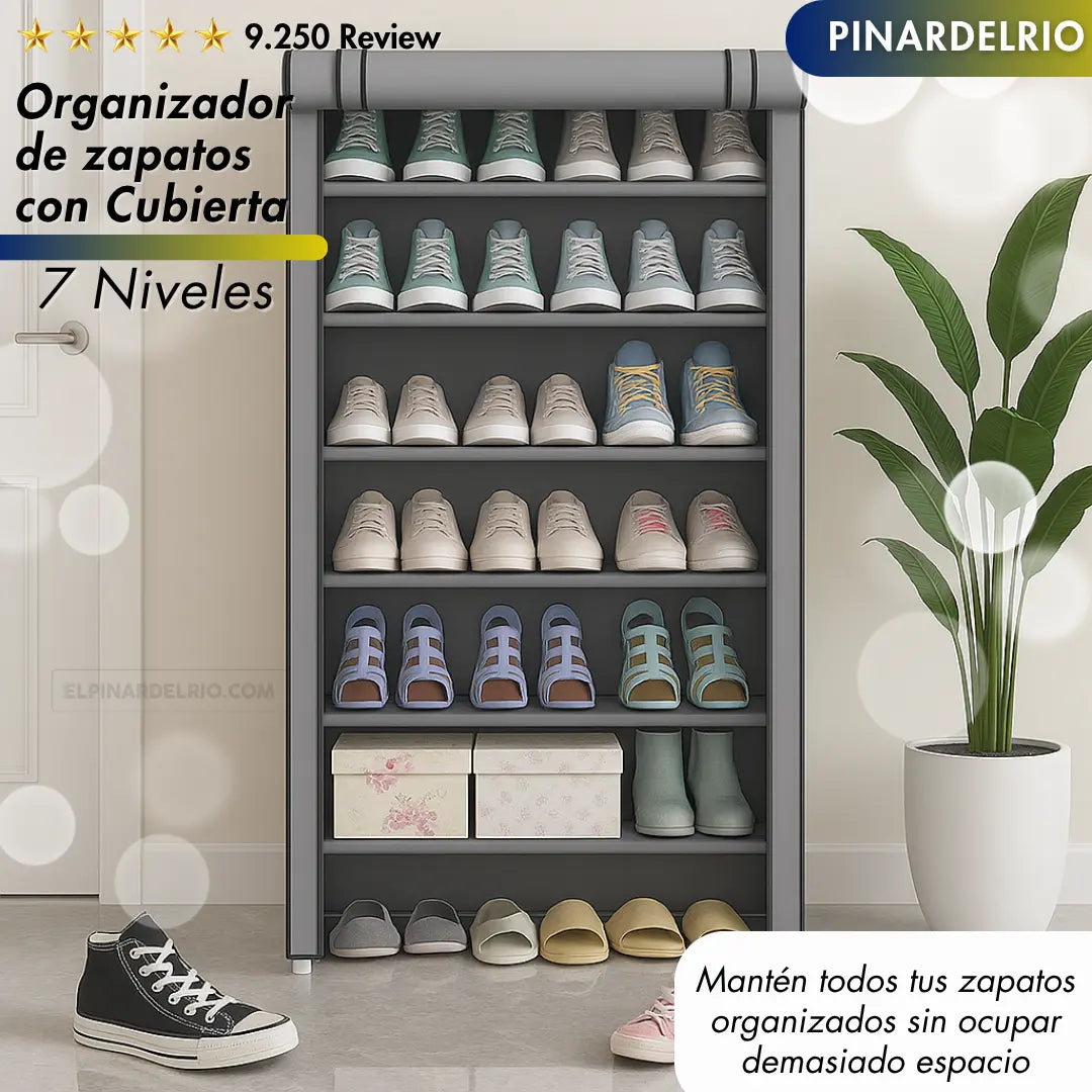 Organizador de zapatos con Cubierta