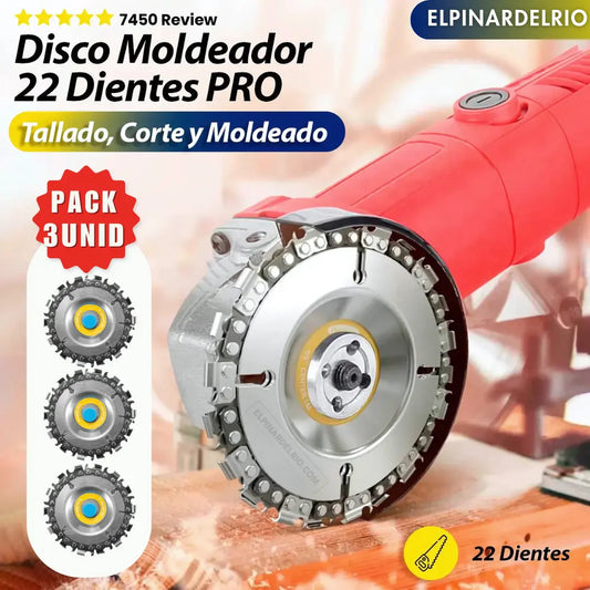 Paga 2 y LLeva 3 Discos Moldeadores 22 Dientes PRO
