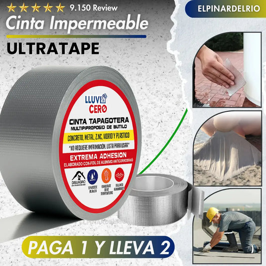 Paga 1 y Lleva 2 Cinta Impermeable  Tapa Goteras UltraTape