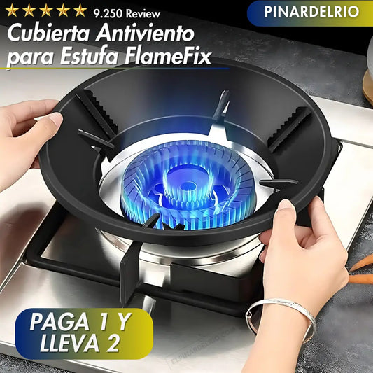PAGA 1 Y LLEVA 2 Cubierta Antiviento para Estufa FlameFix