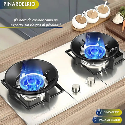 PAGA 1 Y LLEVA 2 Cubierta Antiviento para Estufa FlameFix