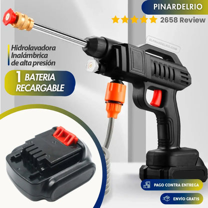Hidrolavadora Inalámbrica de Alta Presión + 1 Bateria GRATIS