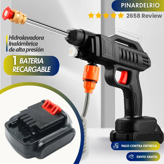 Hidrolavadora Inalámbrica de Alta Presión + 1 Bateria GRATIS