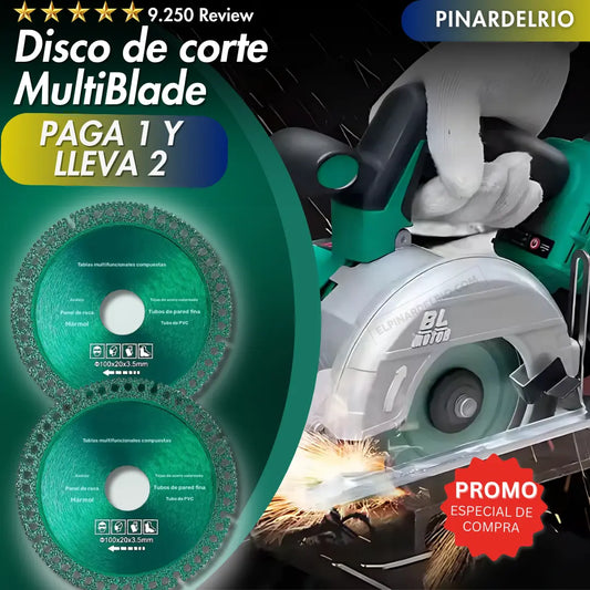 PAGA 1 Y LLEVA 2 Disco de corte MultiBlade