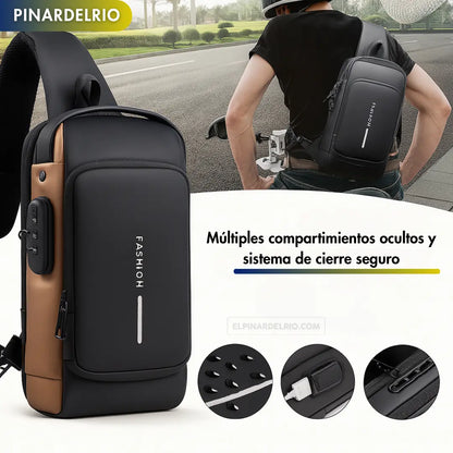 Bolso Impermeable Antirrobo Con Puerto USB