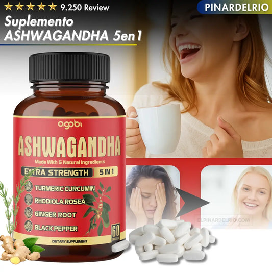 Suplemento ASHWAGANDHA 5en1