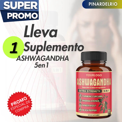 Suplemento ASHWAGANDHA 5en1